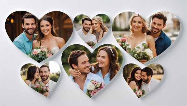Custom Photo Fridge Magnets Heart Shape